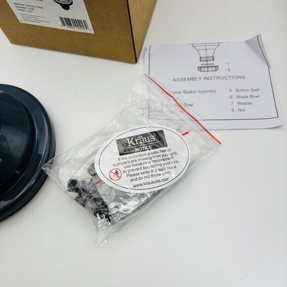 KRAUS ST-1 Stainless Steel Sink Strainer NEW IN BOX - Picture 13 of 14